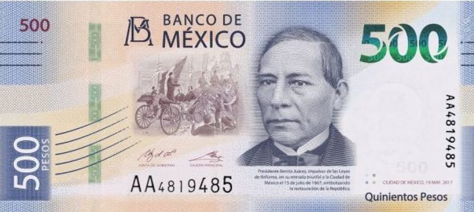 How to identify a real $500 pesos bill