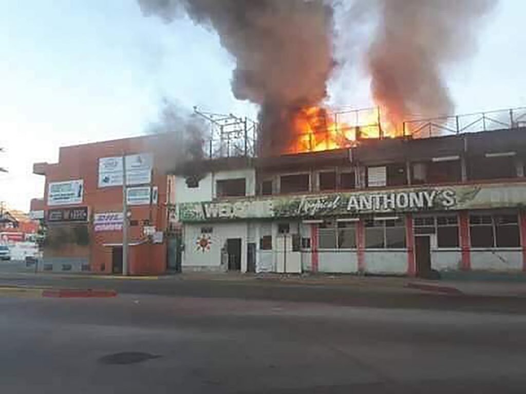 Anthony's Bar Building On Fire Once Again