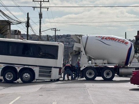 Bus Gets Stuck