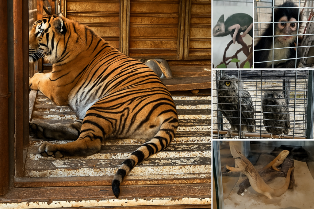 Wildlife Shocker: Tijuana Cops Rescue Tiger, Monkeys, and More
