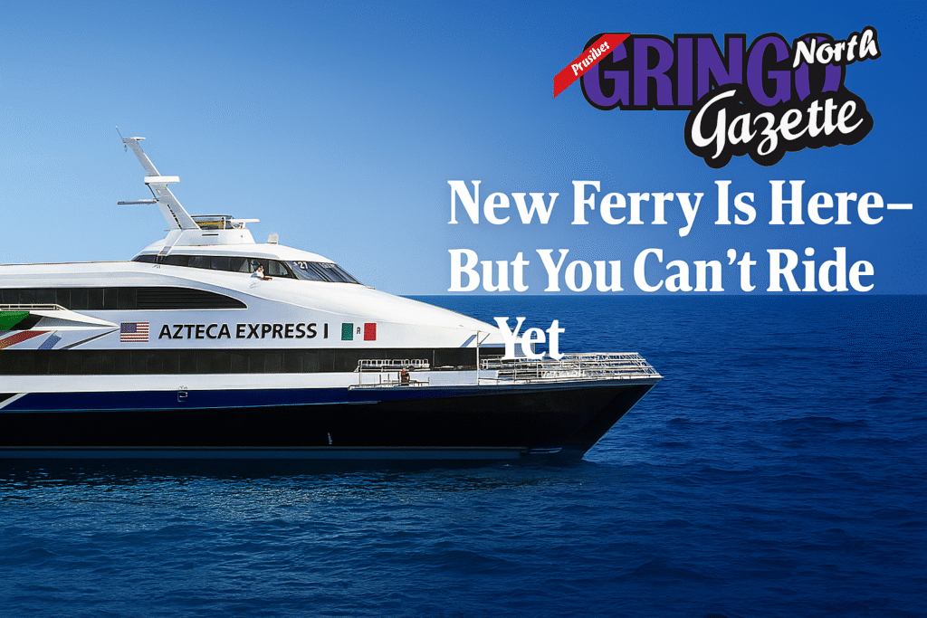 The San Diego–Ensenada ferry arrived on July 25 with room for 330 passengers, but no launch date or tickets are available yet. Here’s everything we know so far.